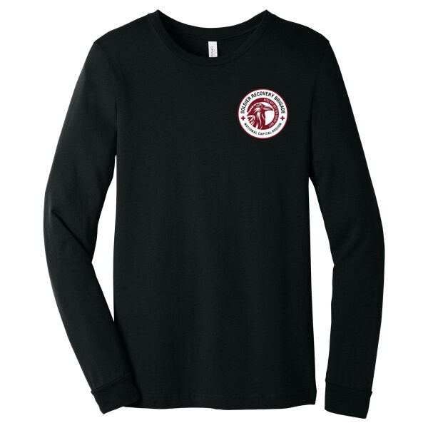 Soldier Recovery White Shield - Unisex Heather CVC Long Sleeve Tee Thumbnail