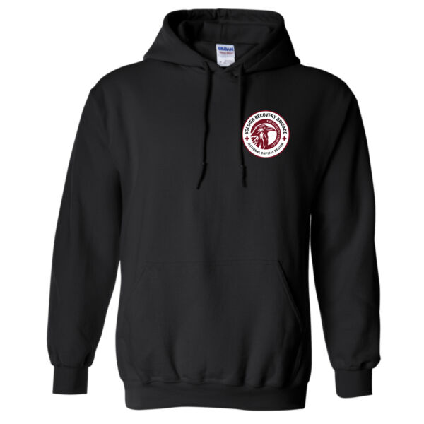 Soldier Recovery White Shield - Unisex Heavy Blend™ Hooded Sweatshirt Thumbnail